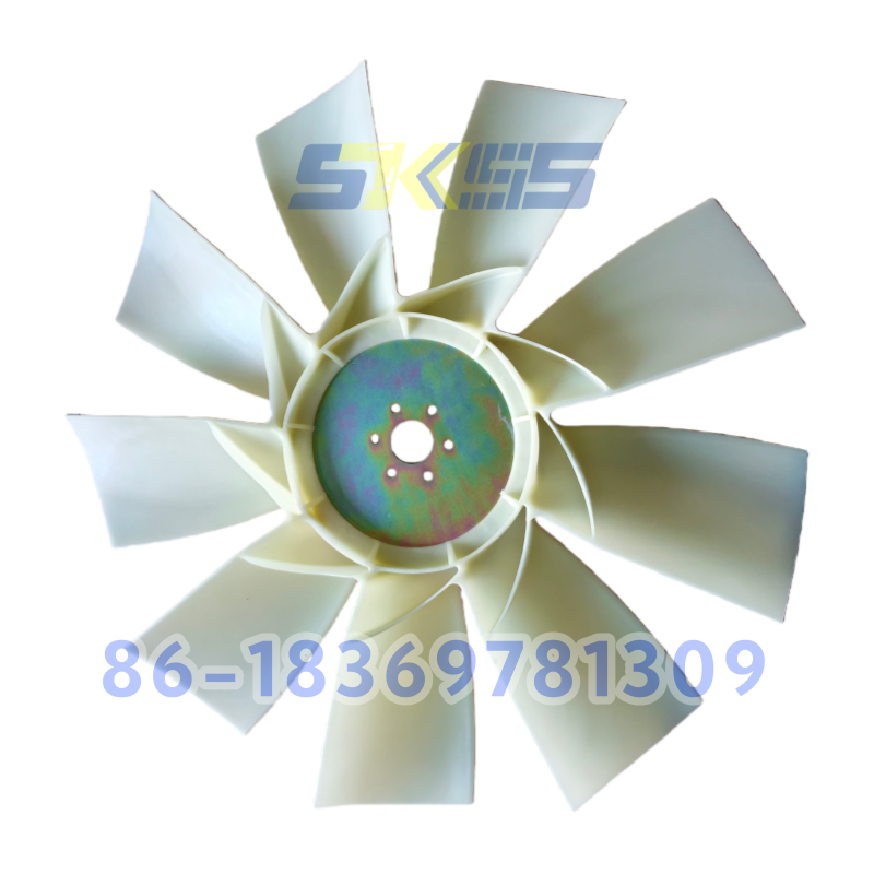 Best Price 6D114 PC300-7 PC360-7 Fan Blade 600-635-7870 6 Leaves 6 Holes for Excavator Parts