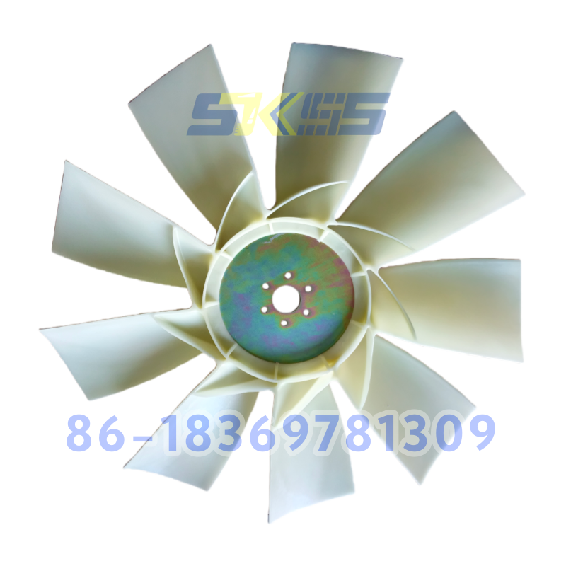 Best Price 6D114 PC300-7 PC360-7 Fan Blade 600-635-7870 6 Leaves 6 Holes for Excavator Parts