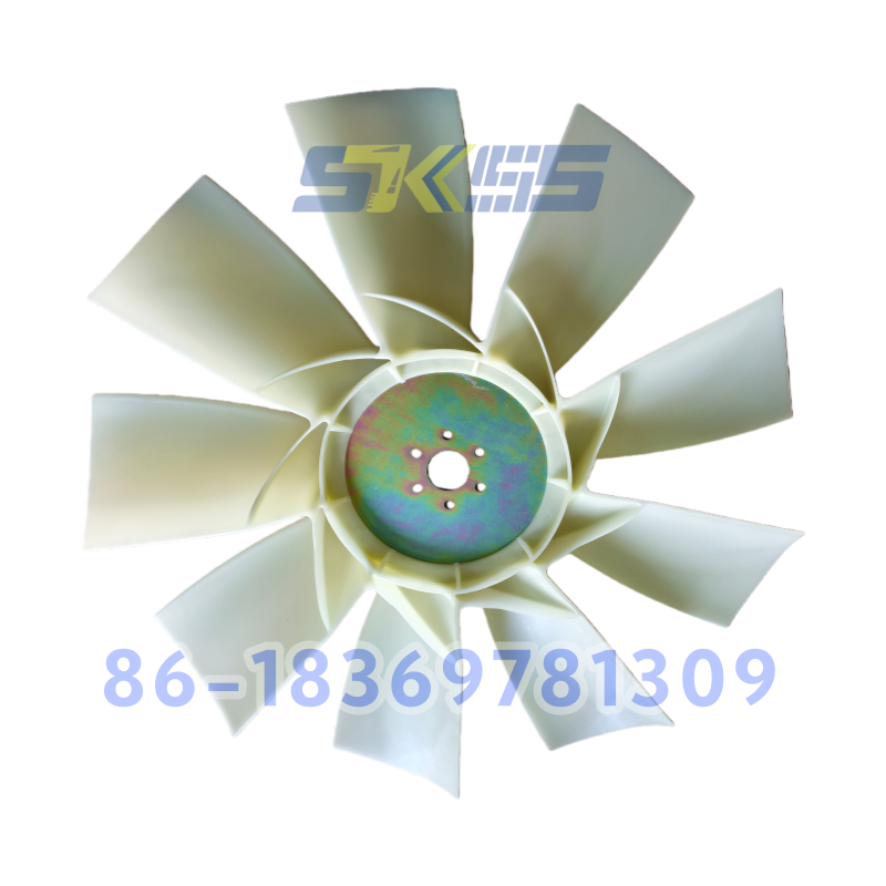 Best Price 6D114 PC300-7 PC360-7 Fan Blade 600-635-7870 6 Leaves 6 Holes for Excavator Parts