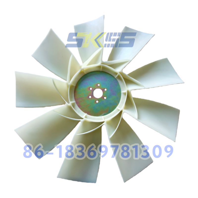 Best Price 6D114 PC300-7 PC360-7 Fan Blade 600-635-7870 6 Leaves 6 Holes for Excavator Parts