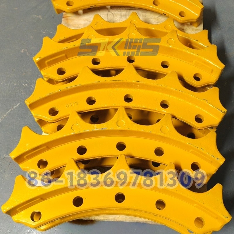Heavy-Duty Komatsu 195-27-33112 Sprocket Teeth for D375A-6 Dozer, Durable Drive Gear Replacement