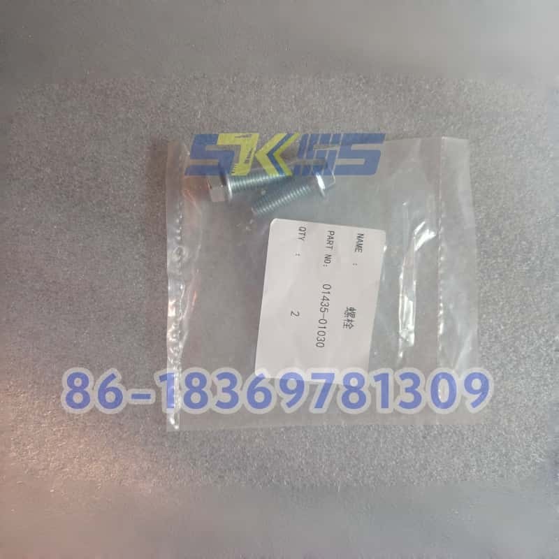 Komatsu 01435-01030 BOLT for Excavator Bulldozer, OEM Standard Bolt for Komatsu Heavy Equipment