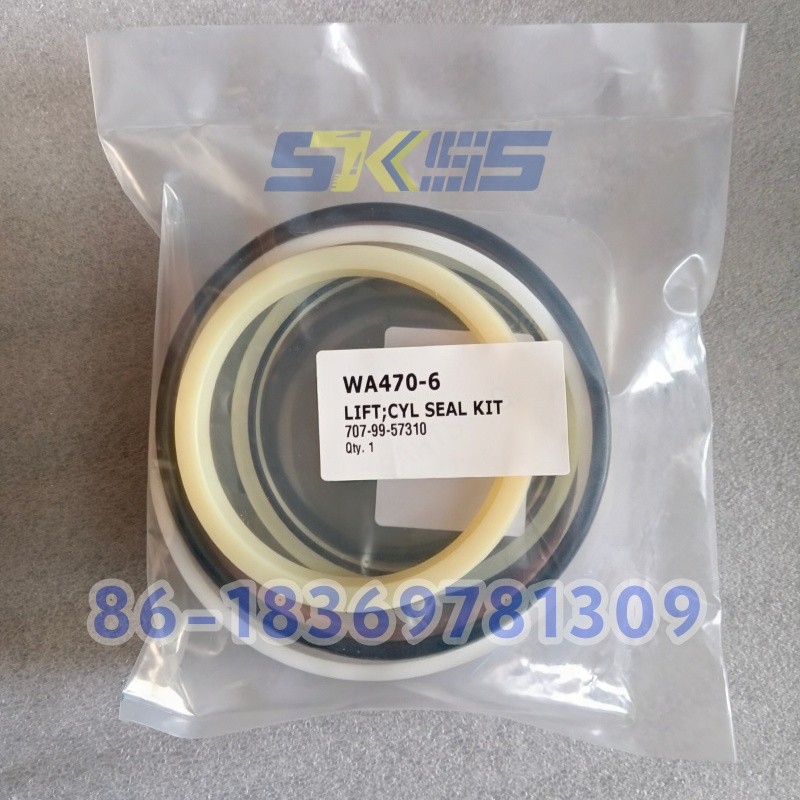 Komatsu 707-99-57310 Hydraulic Cylinder Repair Kit-Lift Cylinder Rebuild Seal Set for WA470 WA450