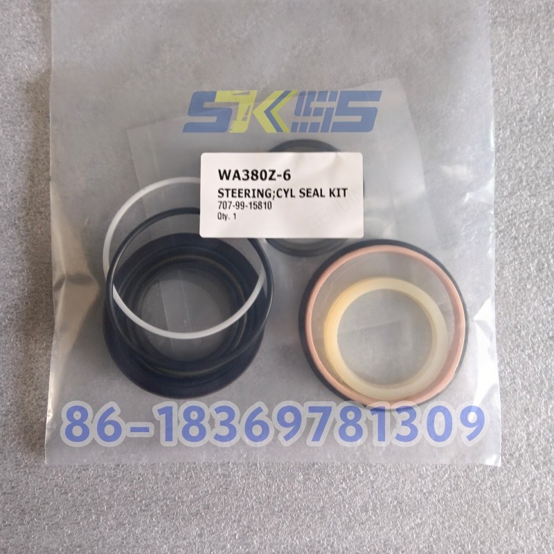 Komatsu 707-99-15810 Steering Cylinder Seal Kit for WA380-6 WA430-6 Wheel Loader